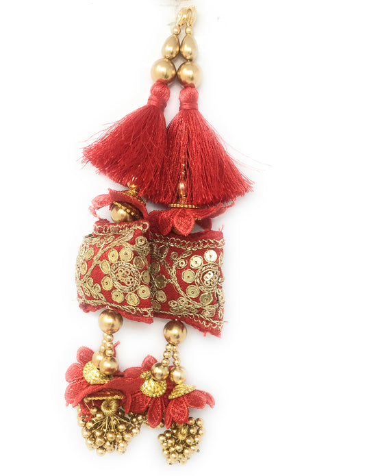 Red choli ke latkan - Set of 2