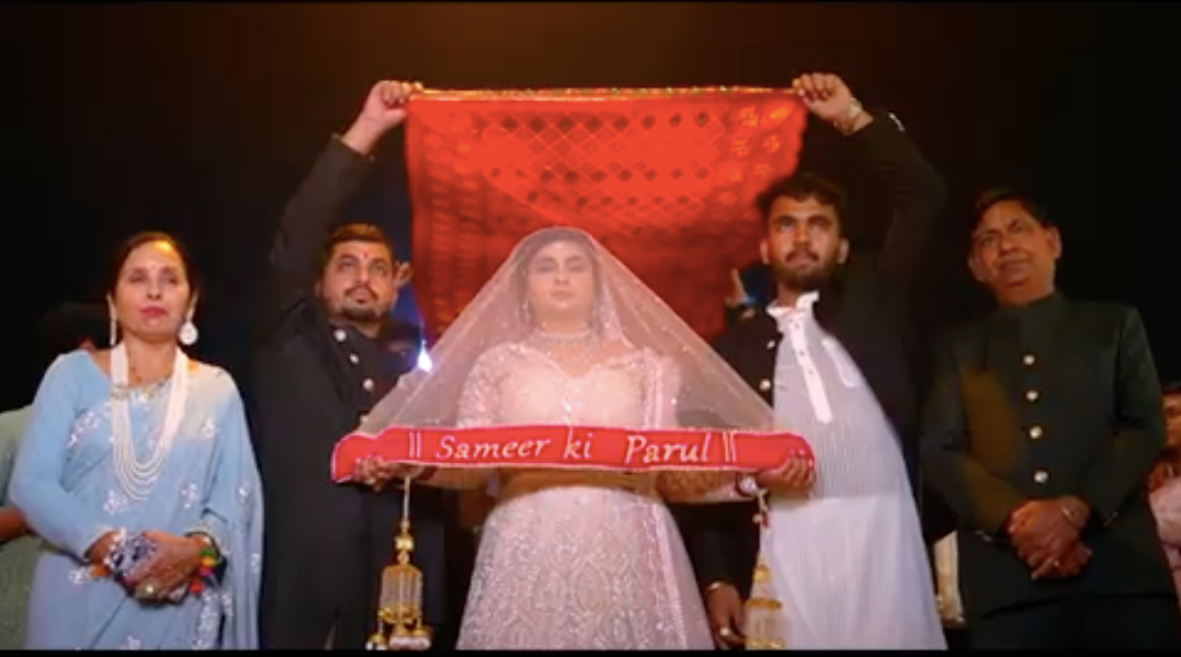 Customised Hand Painted Bridal Dupatta with name