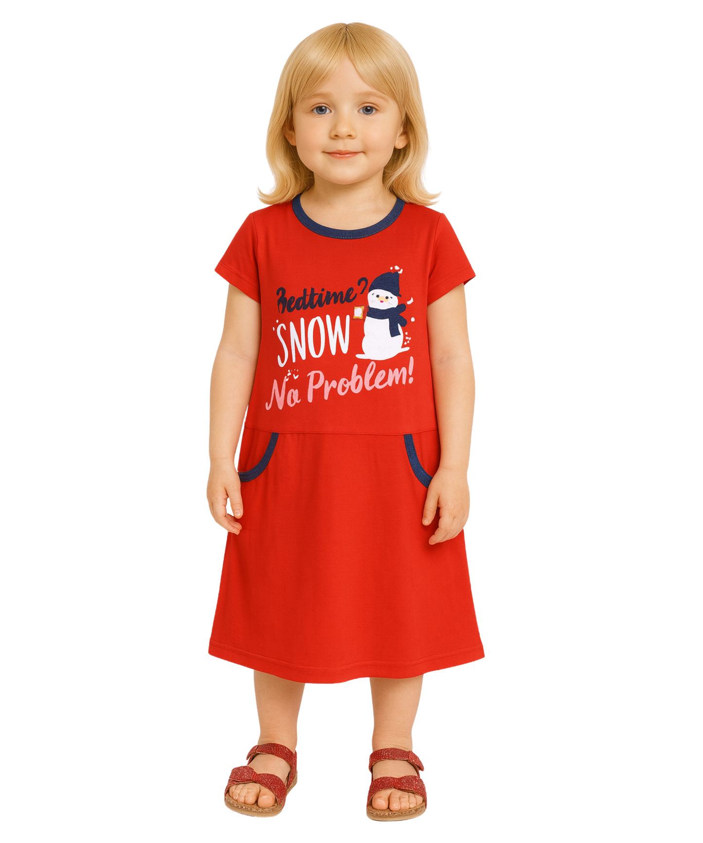 Printed Night Dress Kids