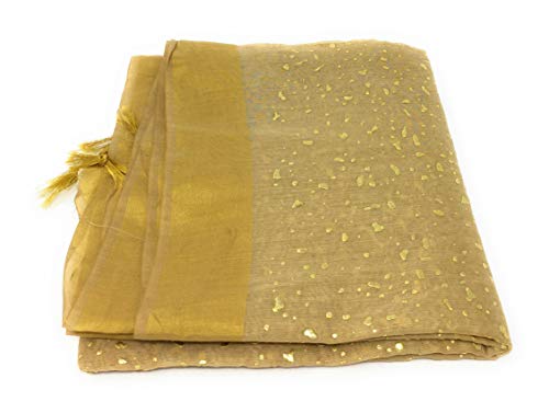 Gold Print Beige Dupatta