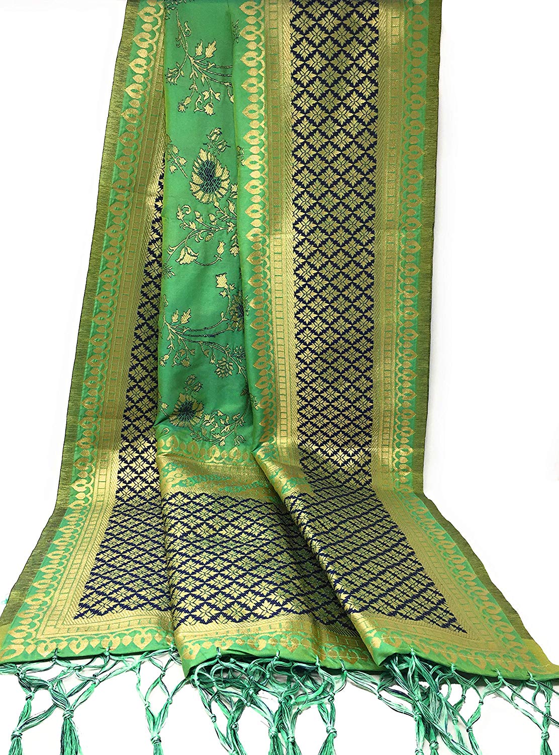 Green banaras dupatta