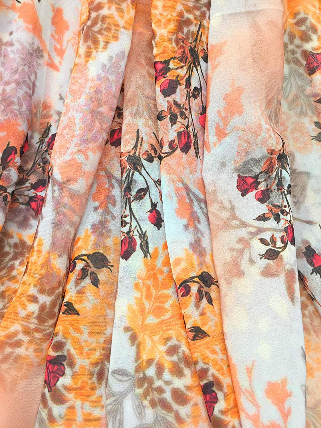 printed georgette fabric
