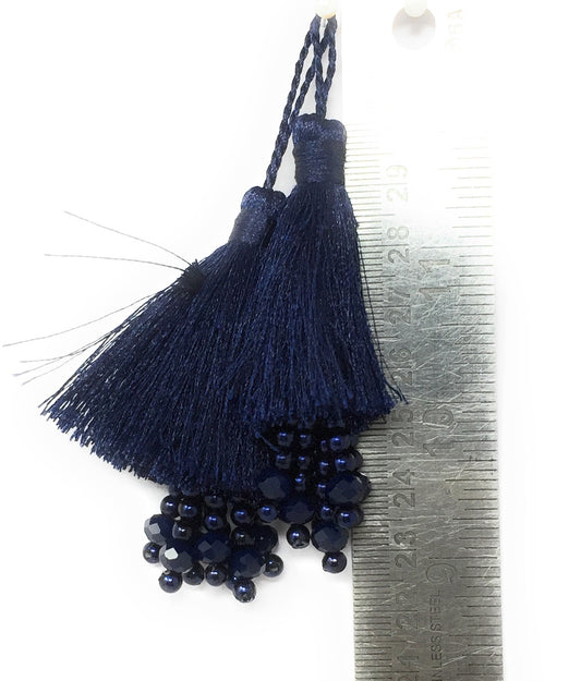 Small Blouse Latkan Navy Blue - Set of 2