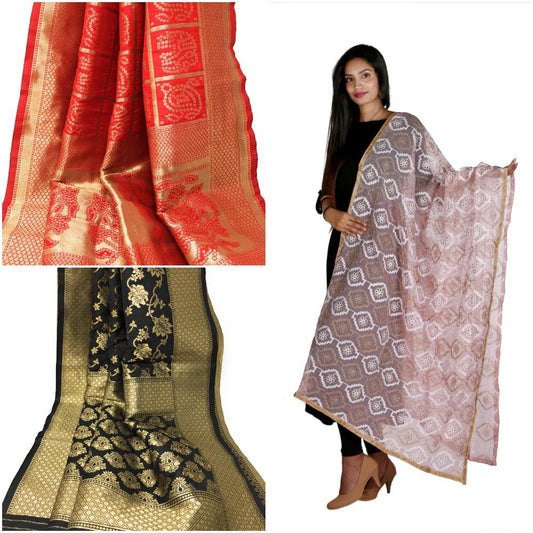 Dupatta banarasi silk