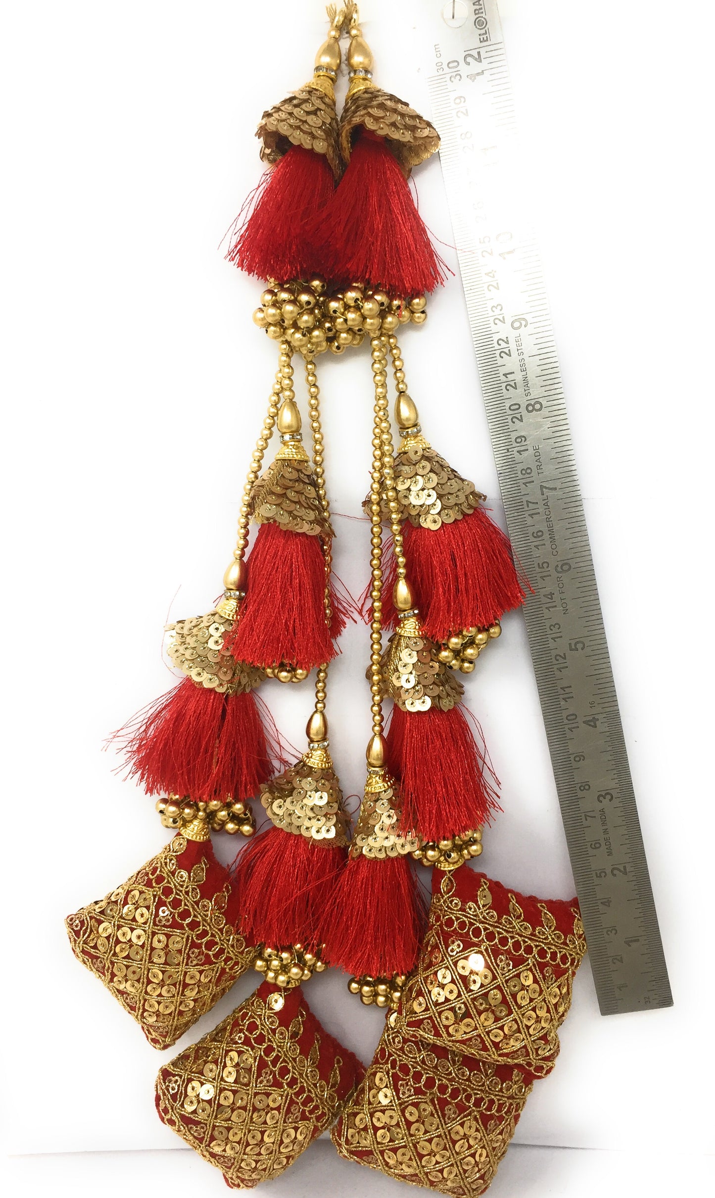 Cushion Latkan for Lehenga Red - Set of 2