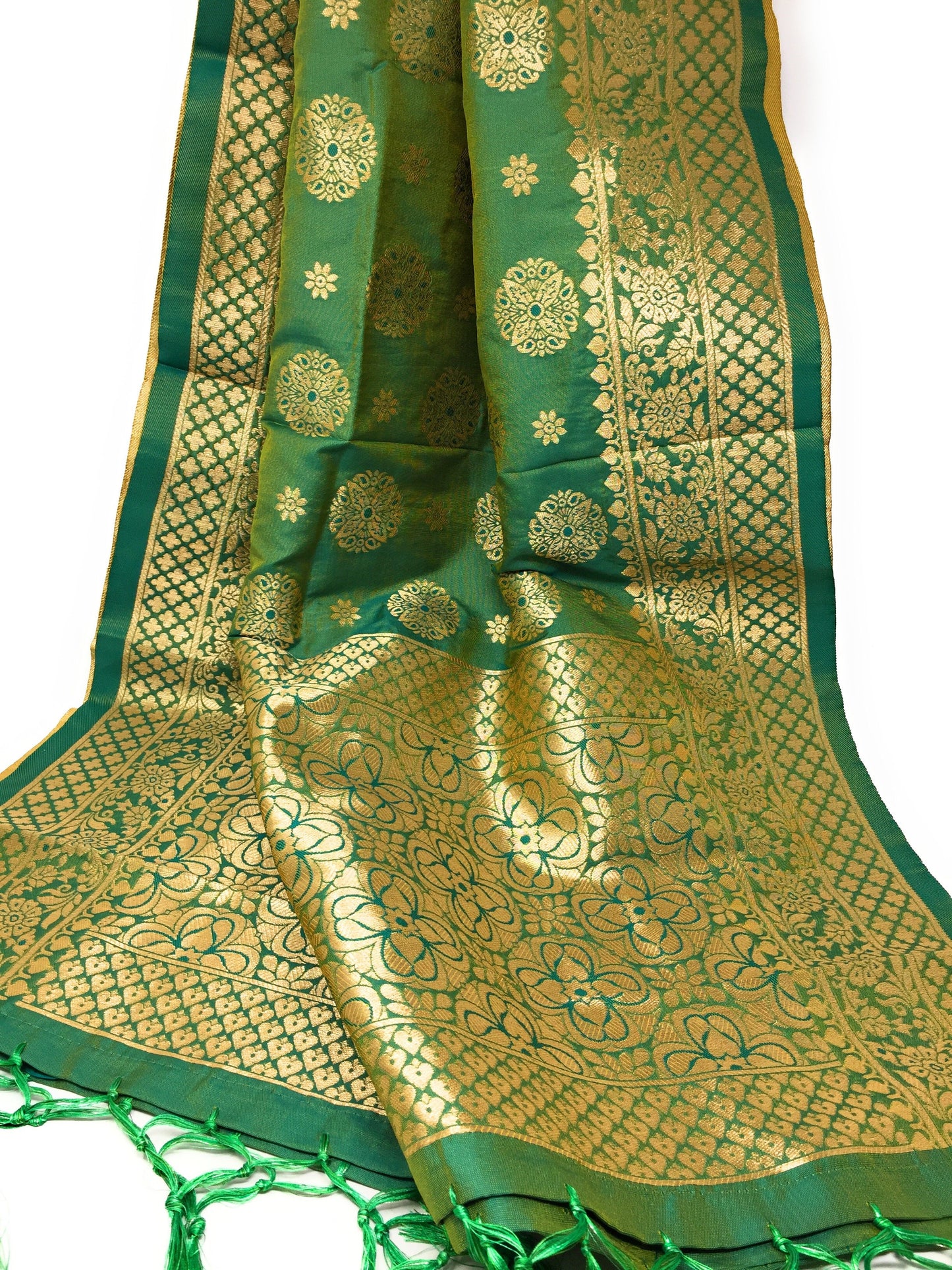 floral banarasi stole