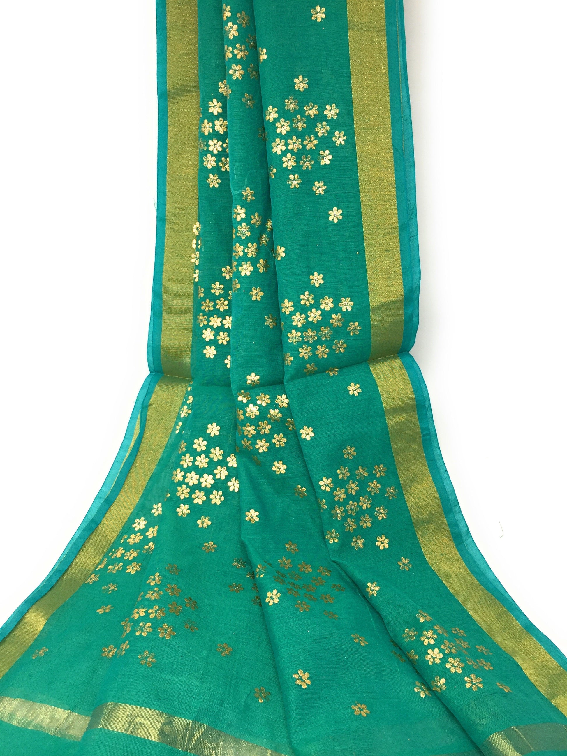 Green Gold Dupatta Chunni