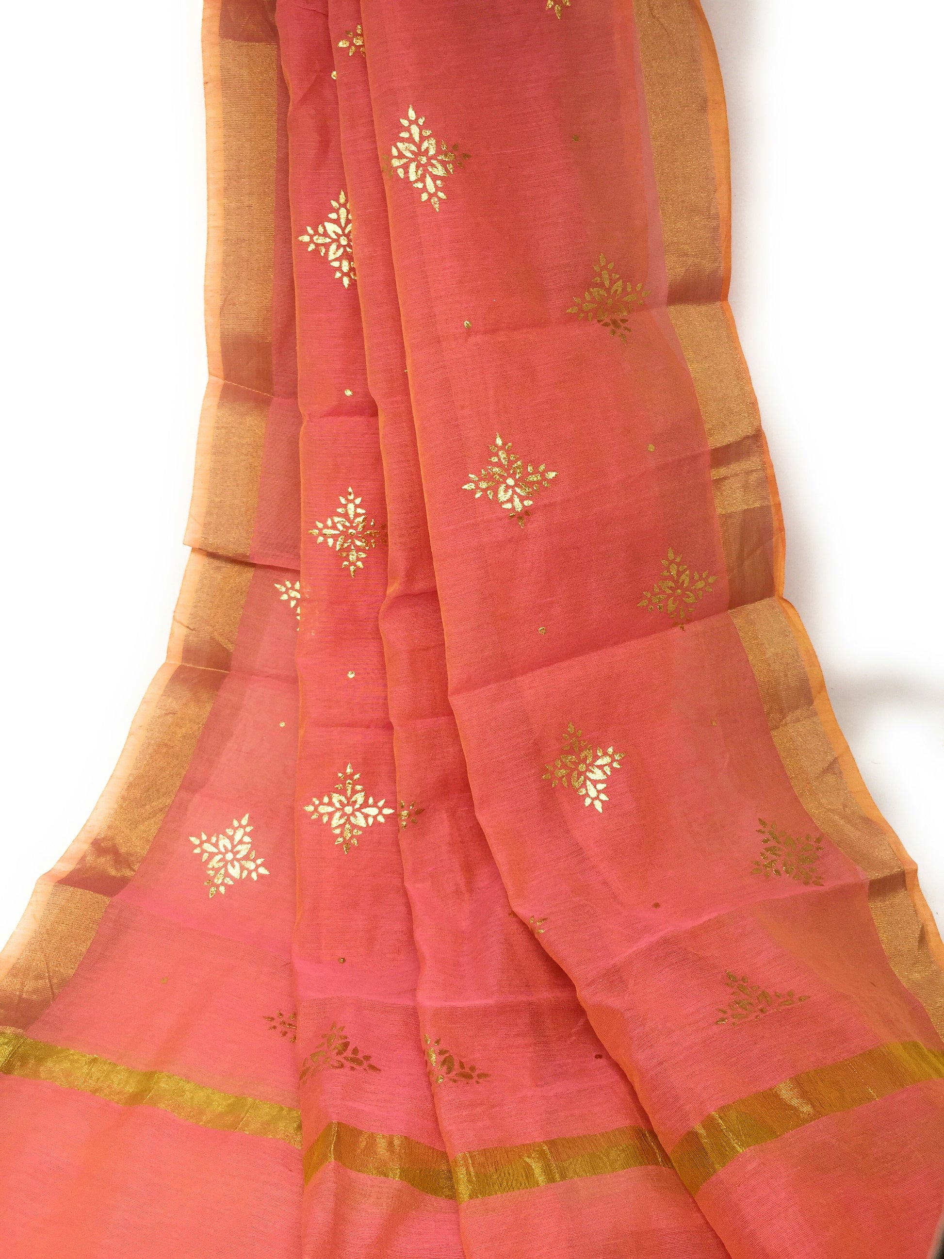 Pink Gold Dupatta Chunni