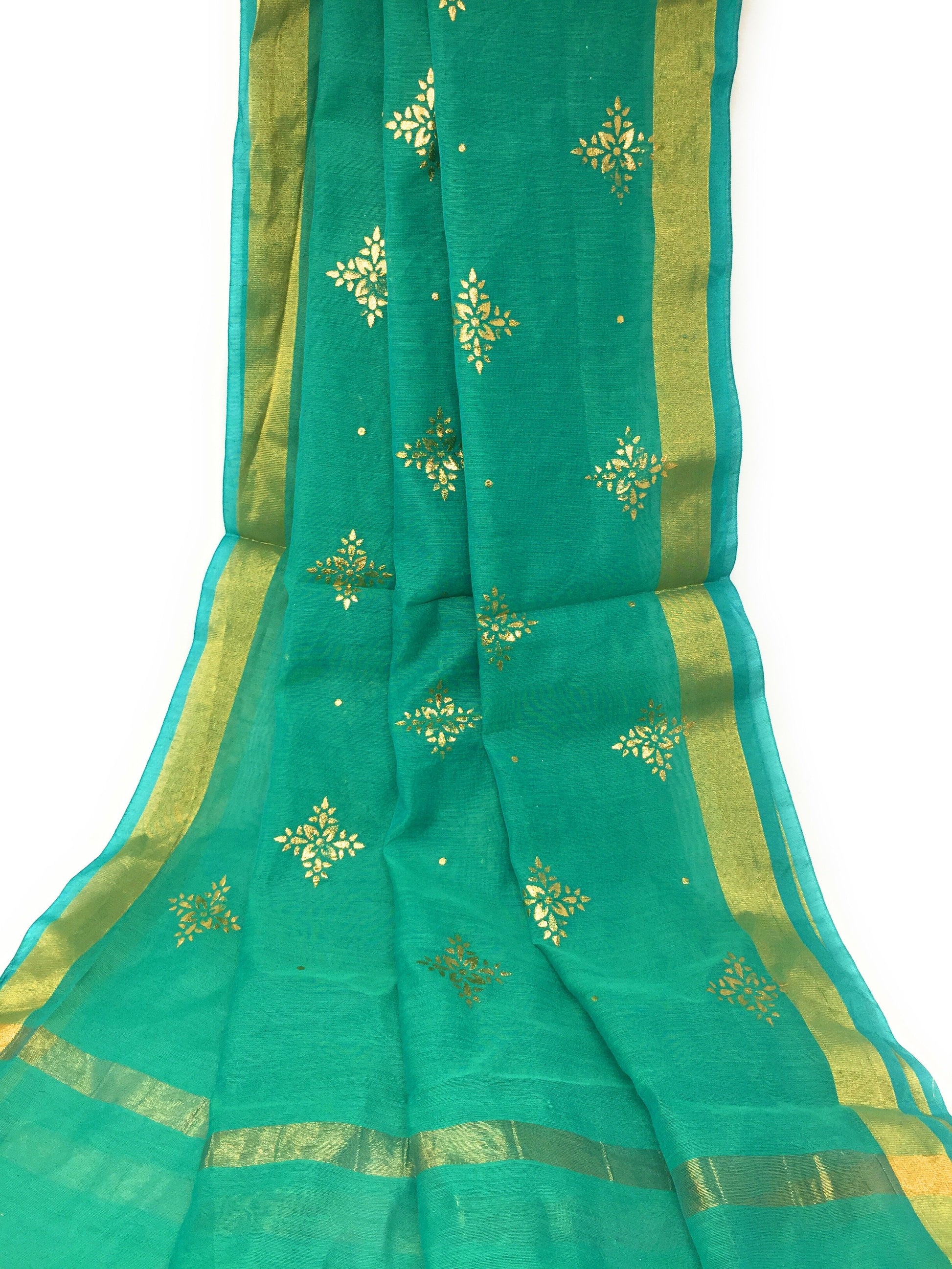 Green Gold Dupatta Chunni