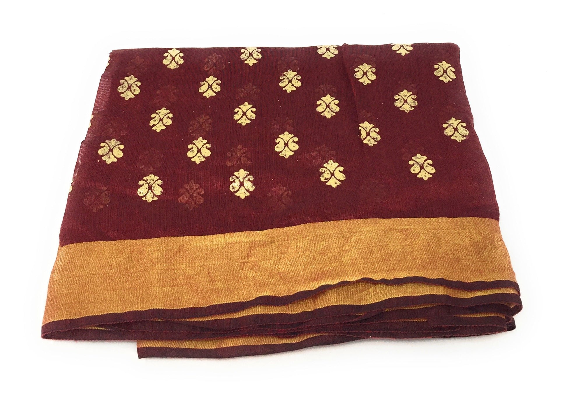 maroon-gold-print-dupatta-in-chanderi-fabric
