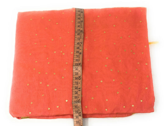 peach Gold  DUPATTA chunni