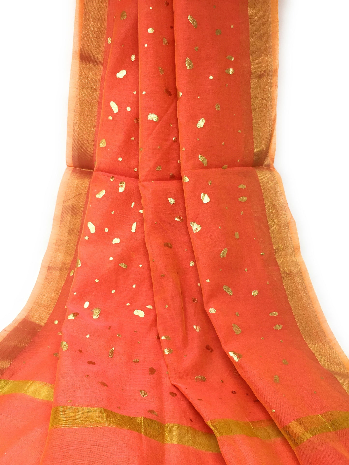 peach Gold  DUPATTA chunni