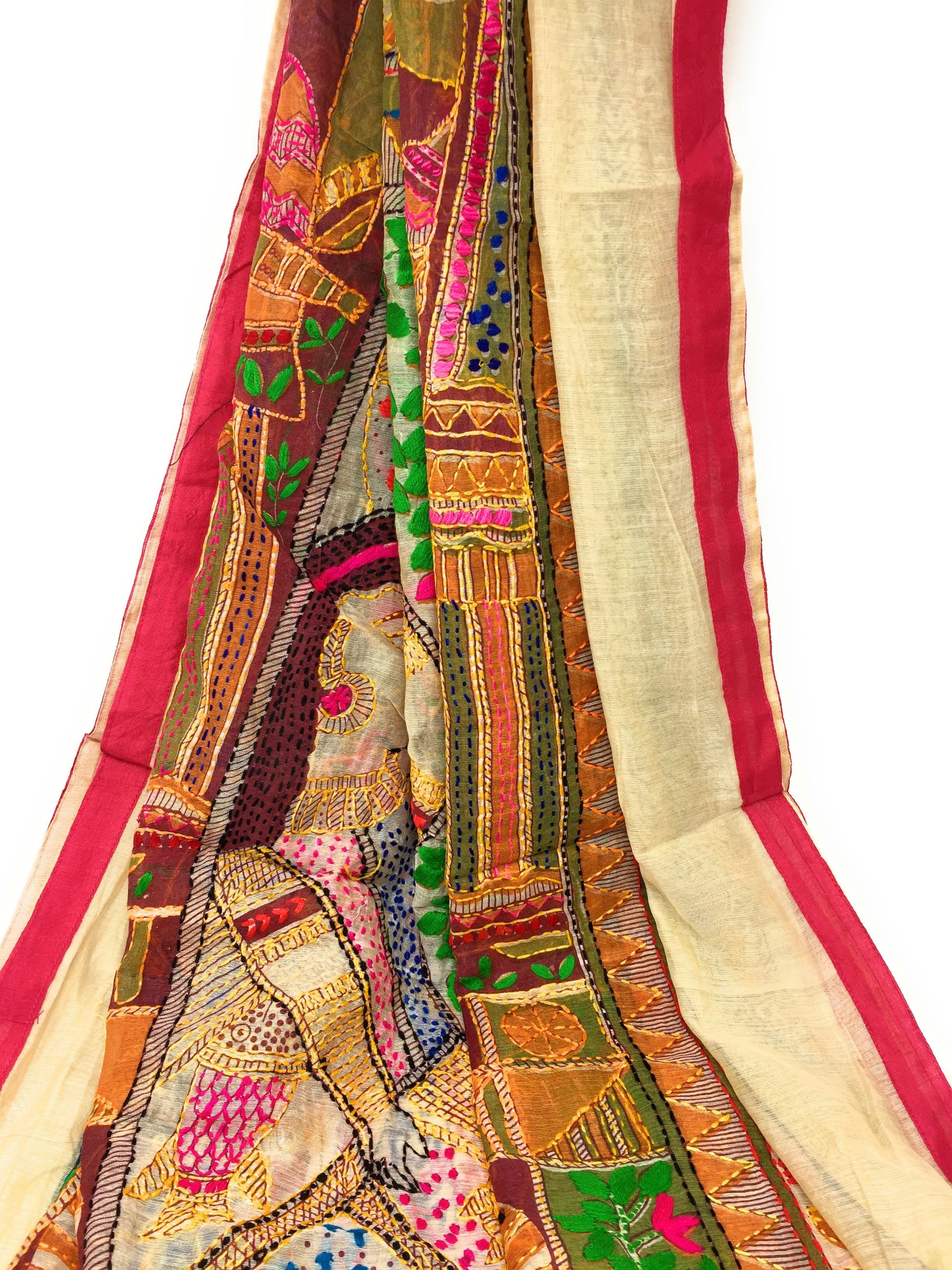 dupatta embroidery work
