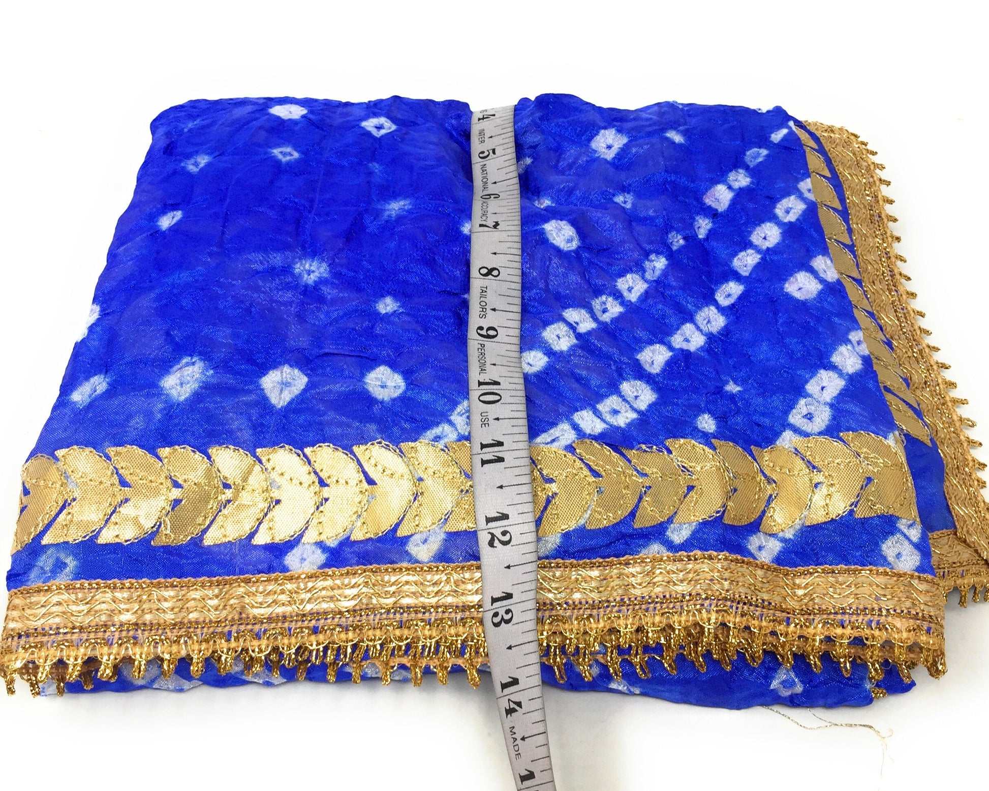 Gota Patti Bandhani Dupatta in Royal Blue