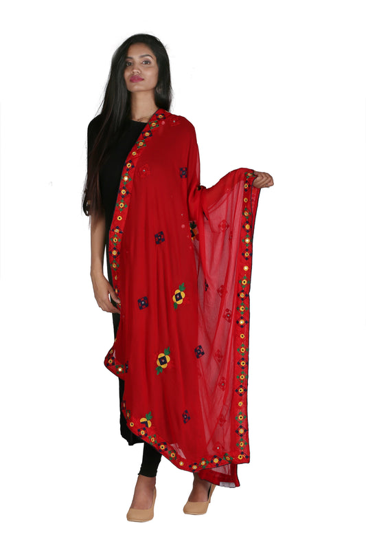 Red Colour Dupatta