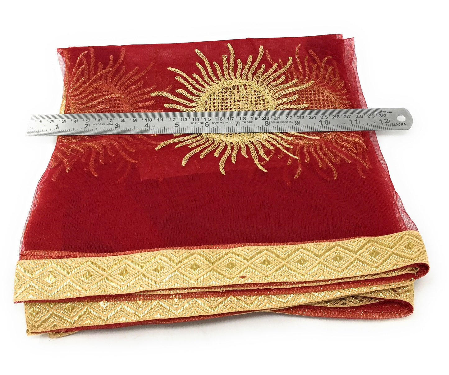 Net Red Dupatta