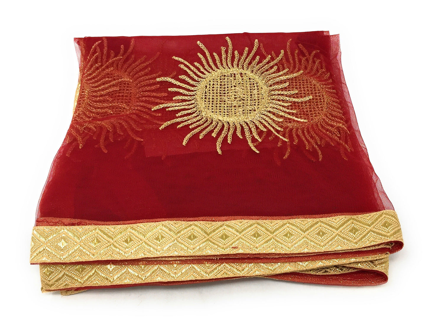 Net Red Dupatta