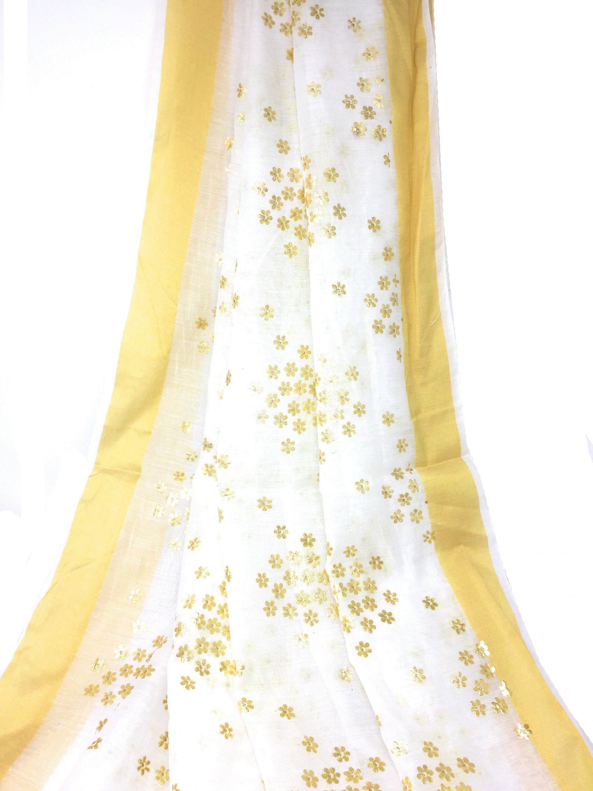 White Gold Dupatta Chunni