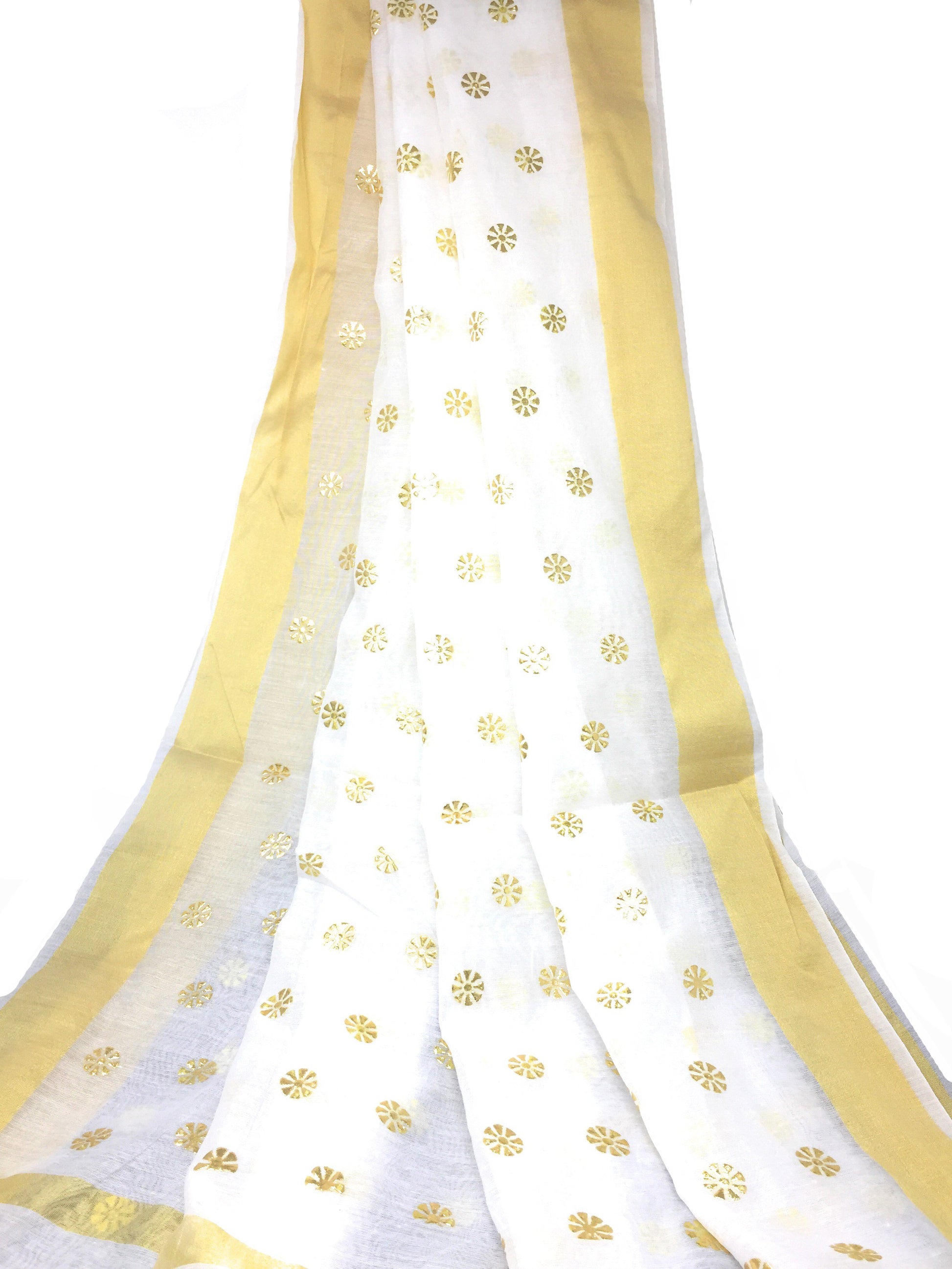 White Gold Dupatta Chunni