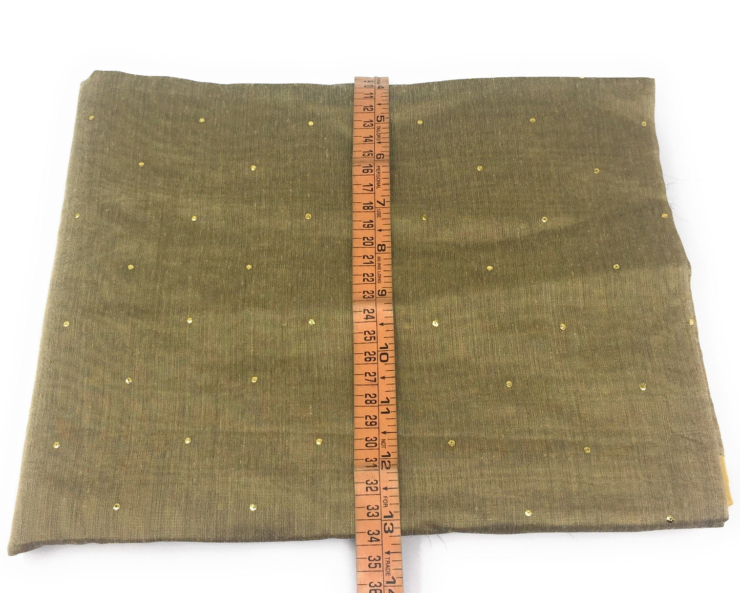 Beige Dupatta with Gold Foil Print Work