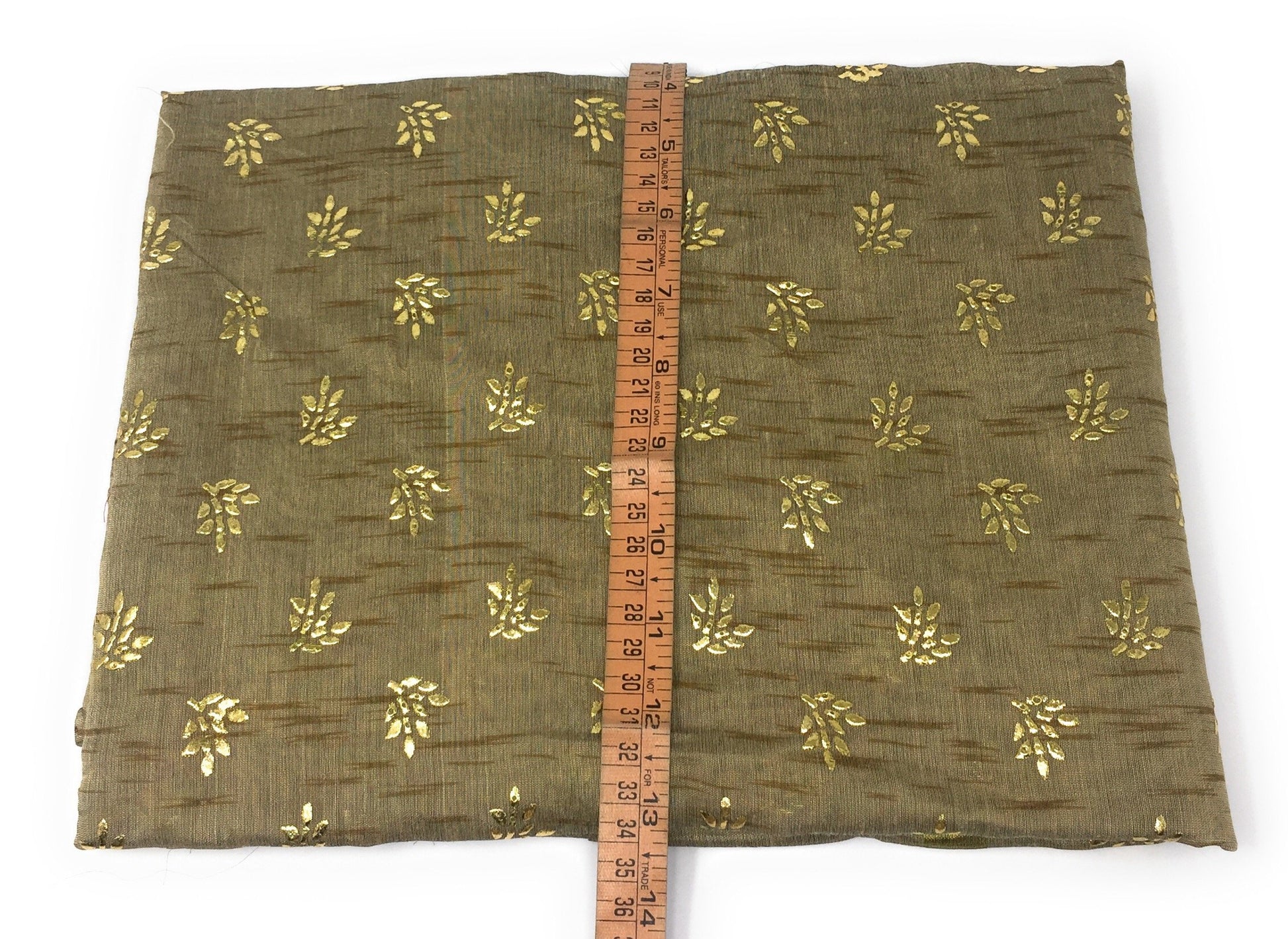 Beige Dupatta with Gold Foil Print Work