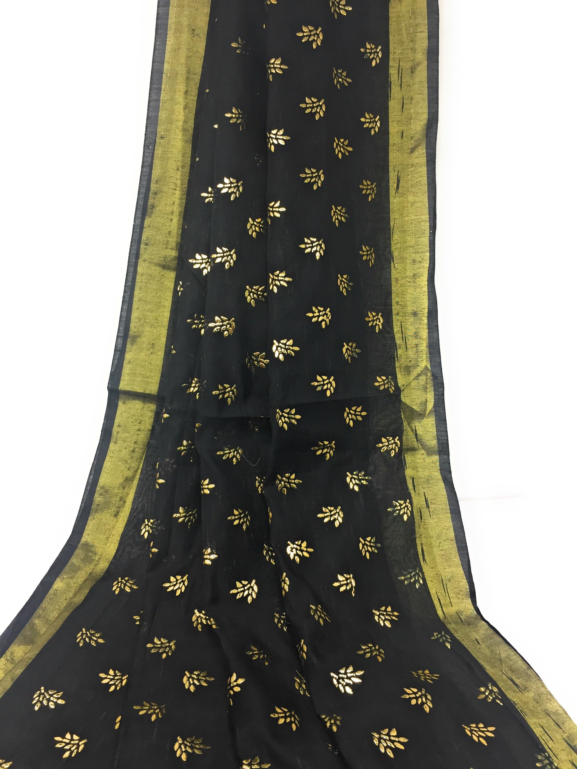 Black Gold Dupatta Chunni
