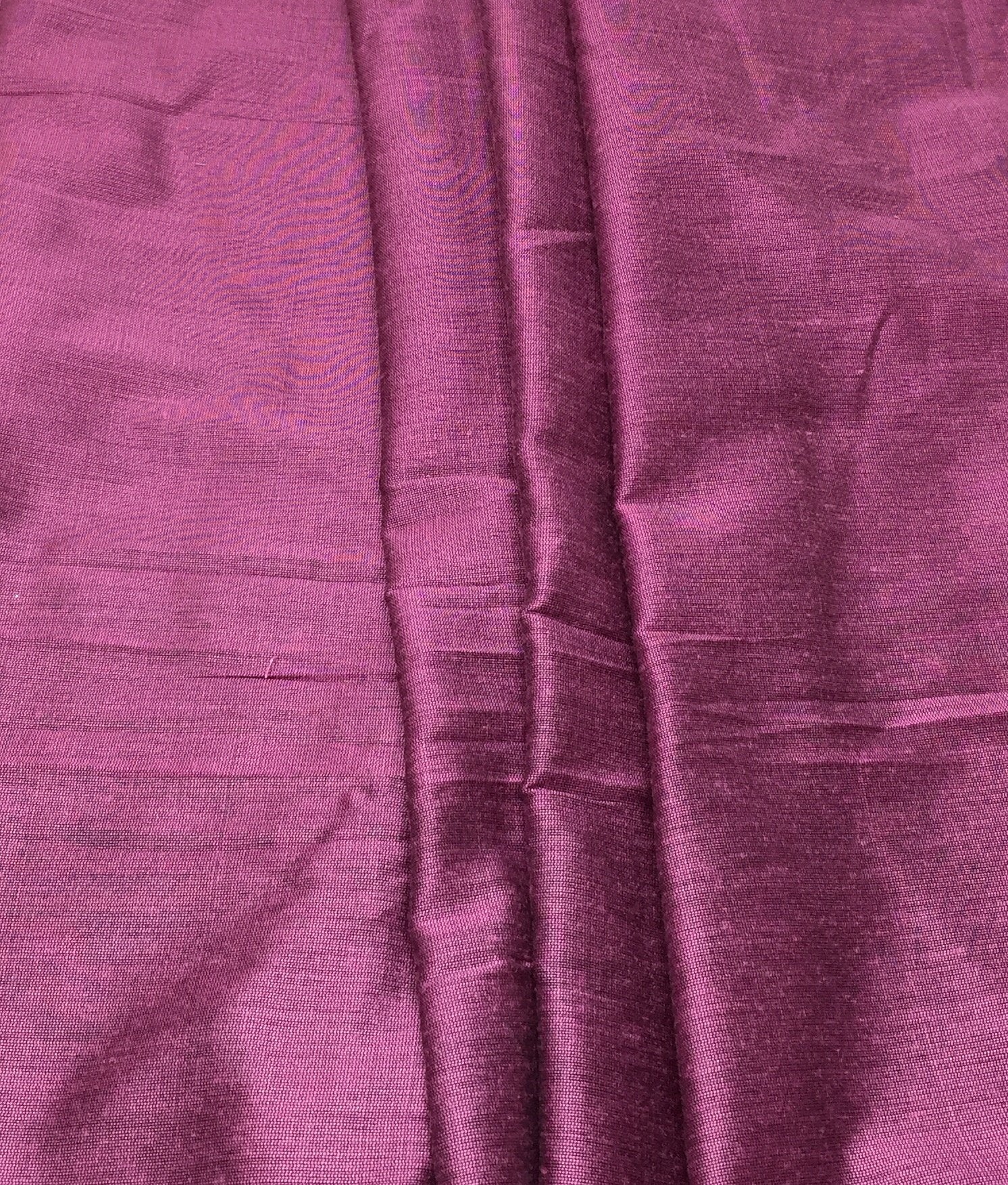 Cotton Silk Purple Solids  Fabric Material - By the yard