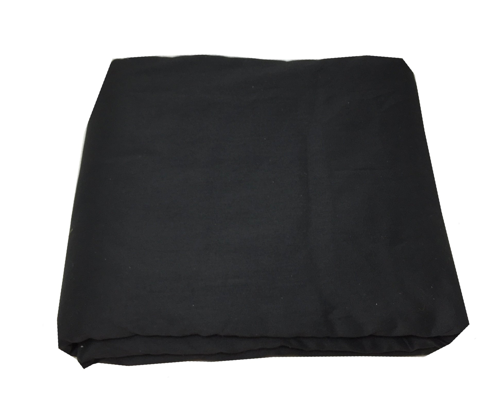 Cotton Silk Black Solids Fabric Material - By Meter