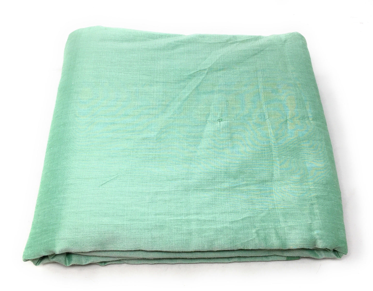 Cotton Silk Sea Green Solids Fabric Material - By Meter