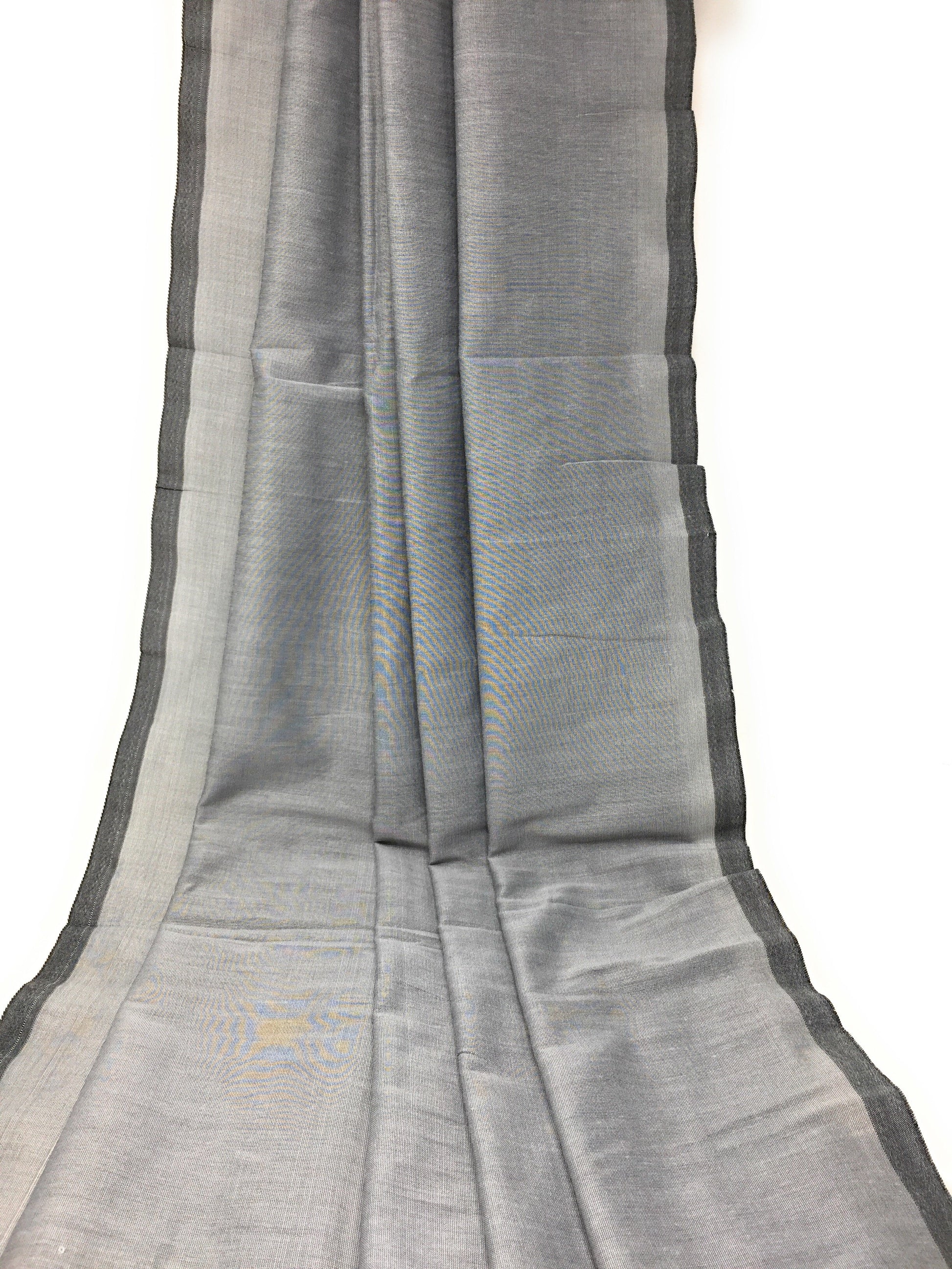 Grey Cotton Silk Dress Material