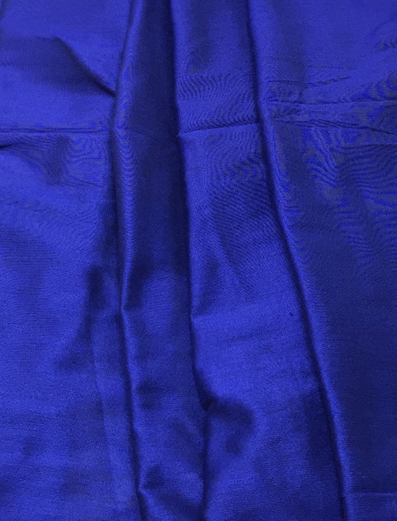 Cotton Silk Blue Solids  Fabric Material - By the yard