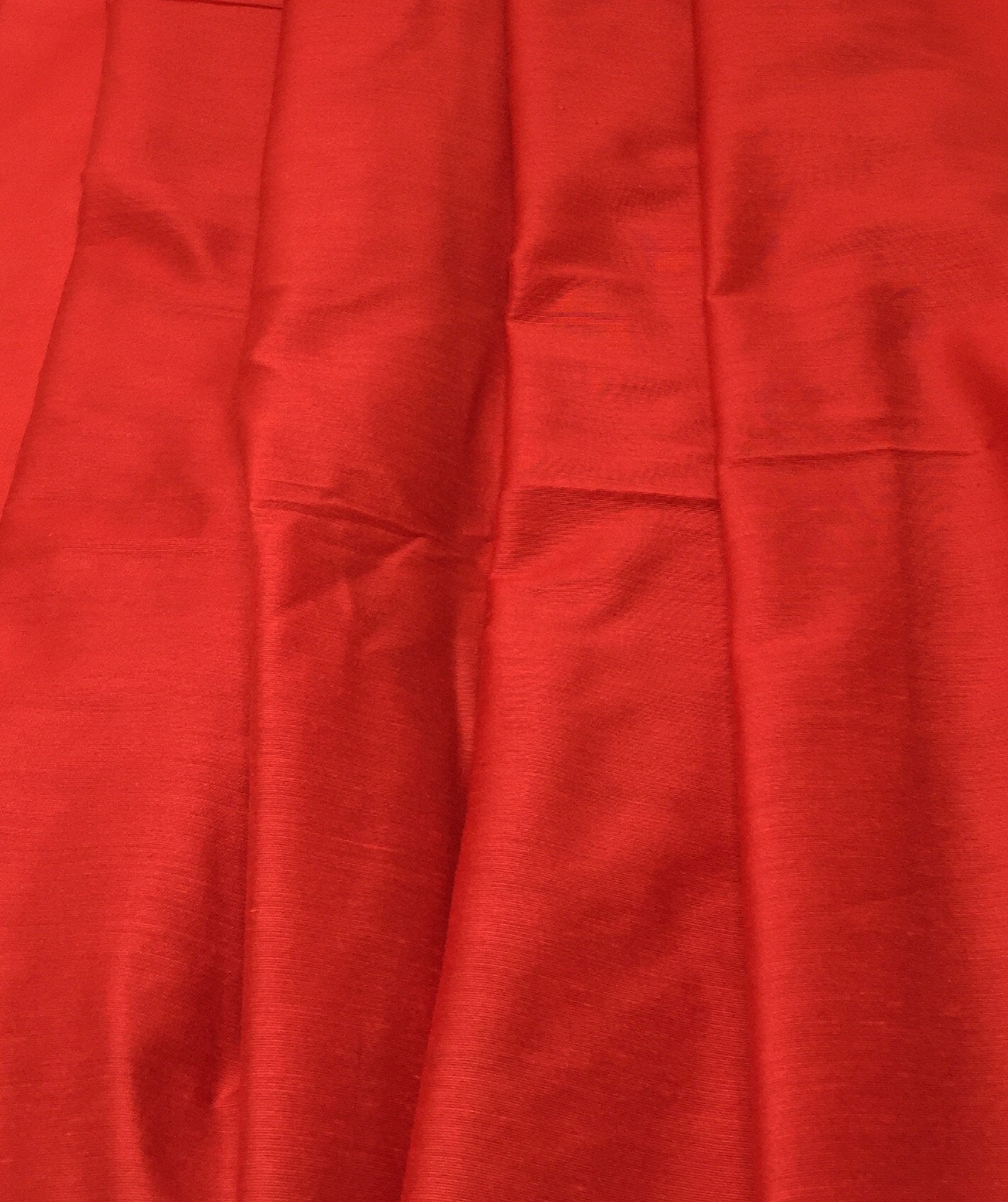 Cotton Silk Red Solids  Fabric Material - By the yard