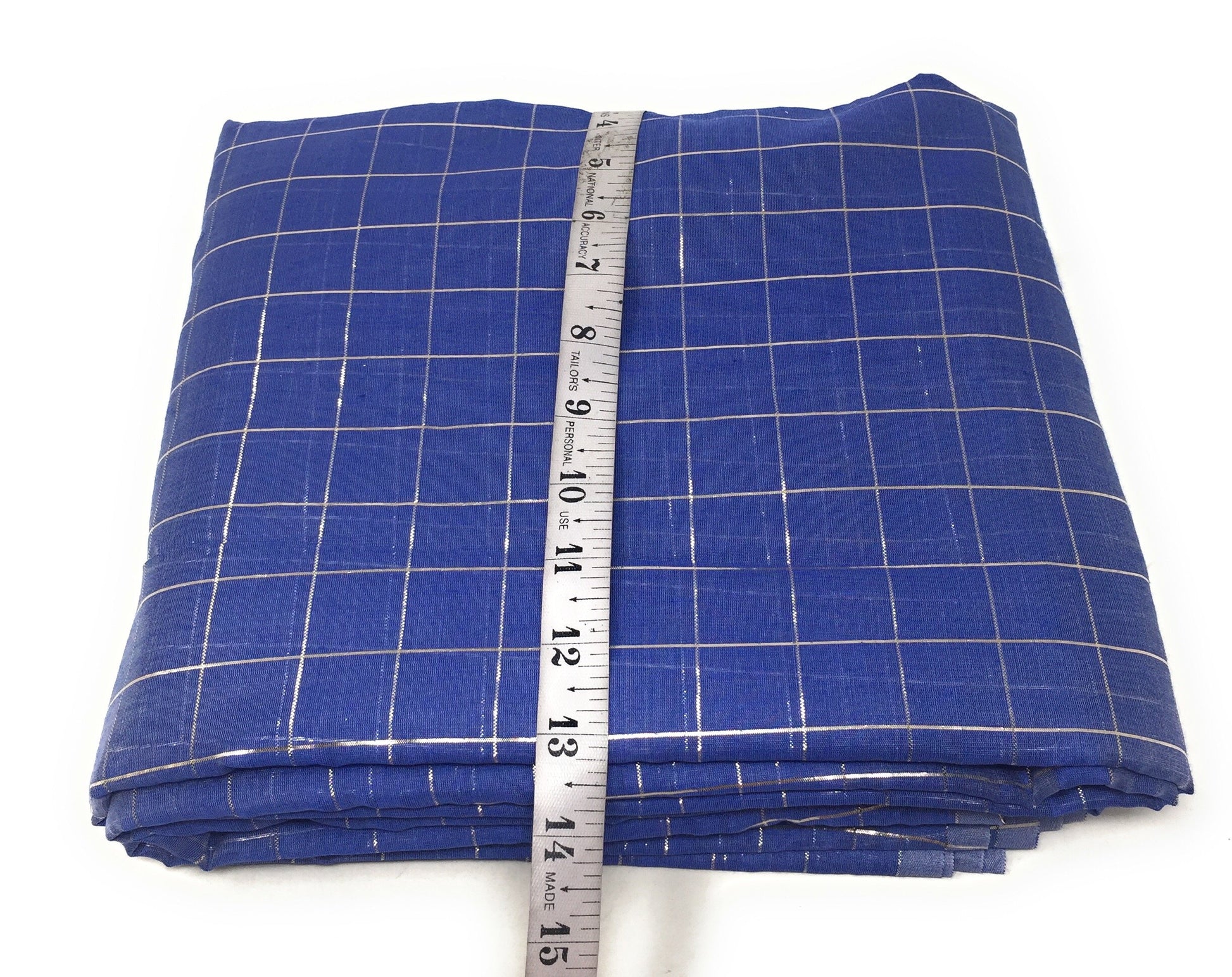 Cobalt Blue Polyester Dress Material
