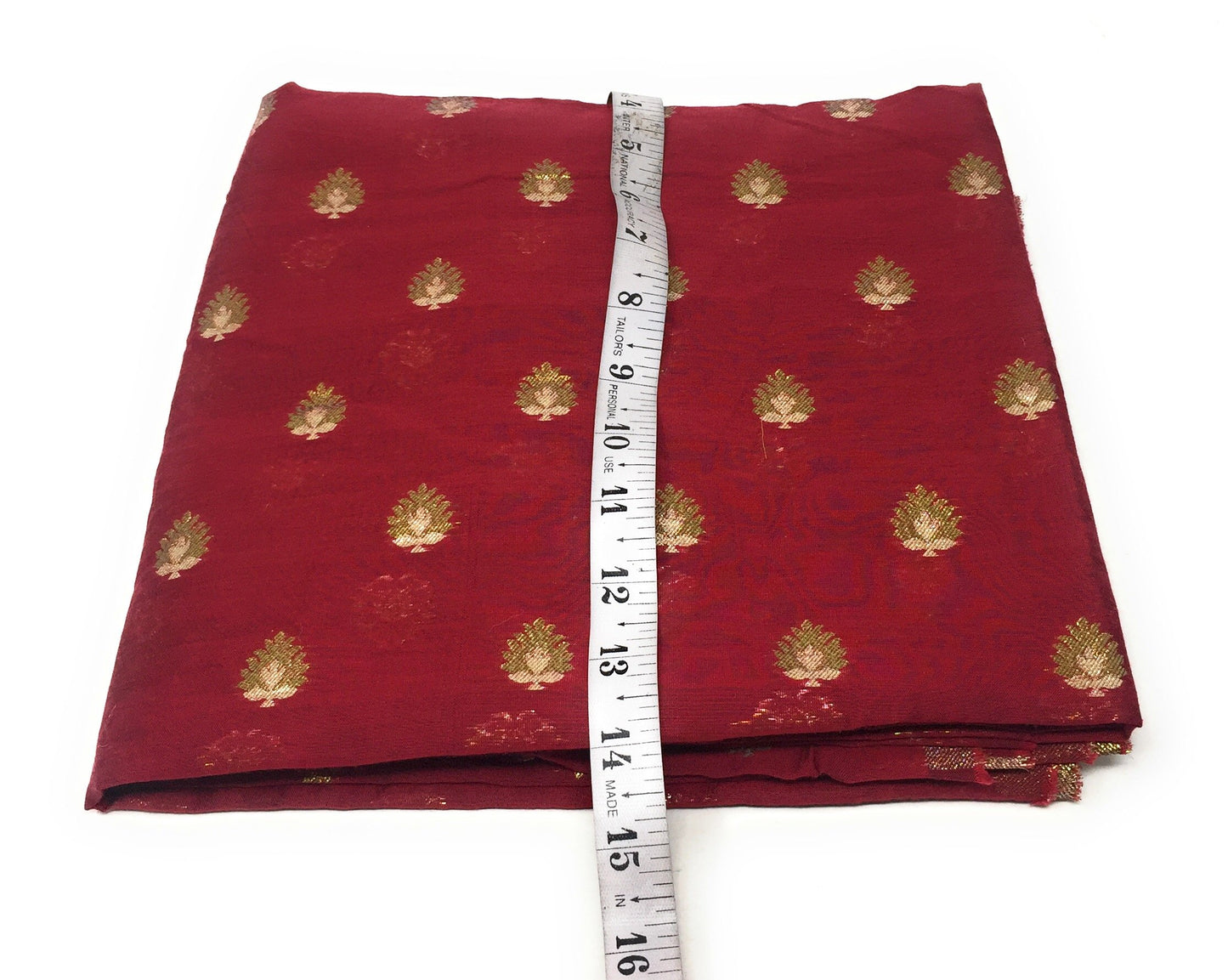 Maroon Chanderi Dress Material