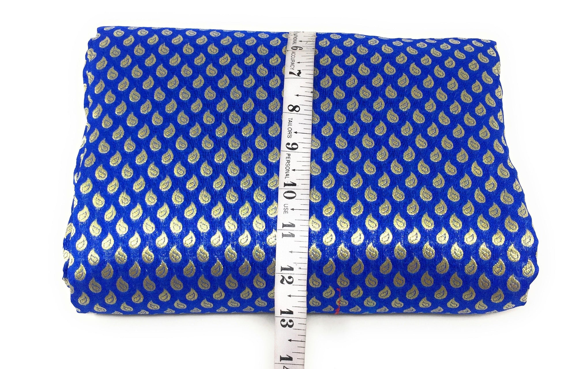 Royal Blue Brocade Dress Material