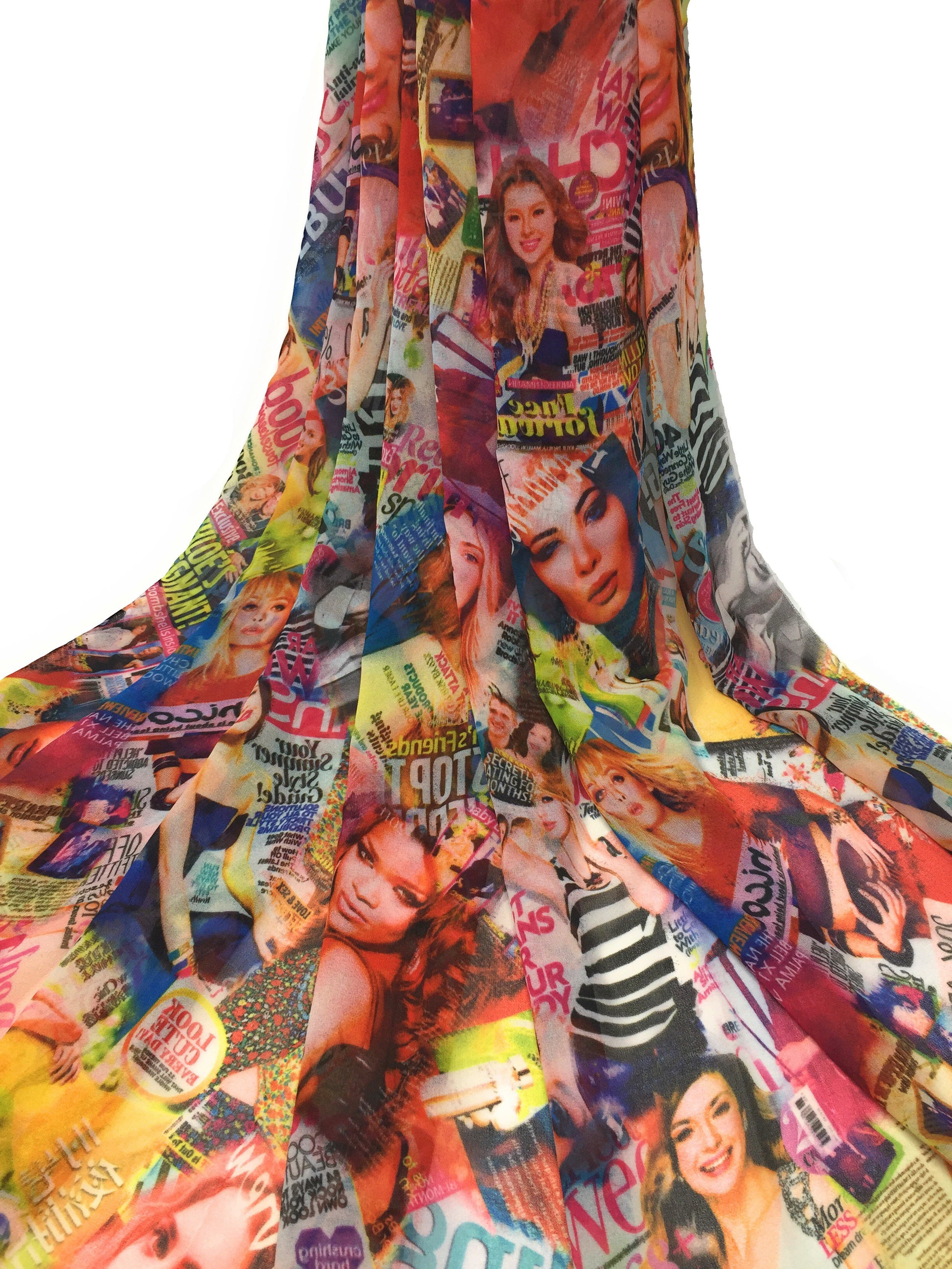 printed georgette fabric