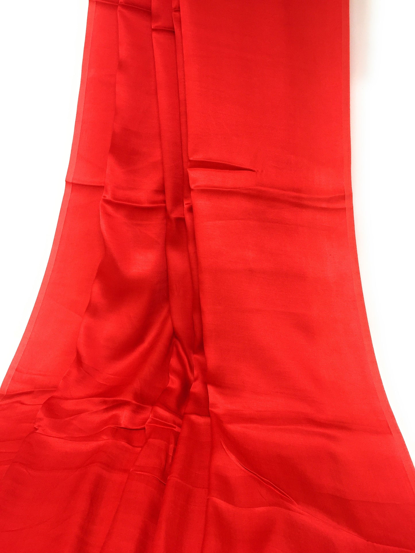 Pure Red Silk Fabric Material  