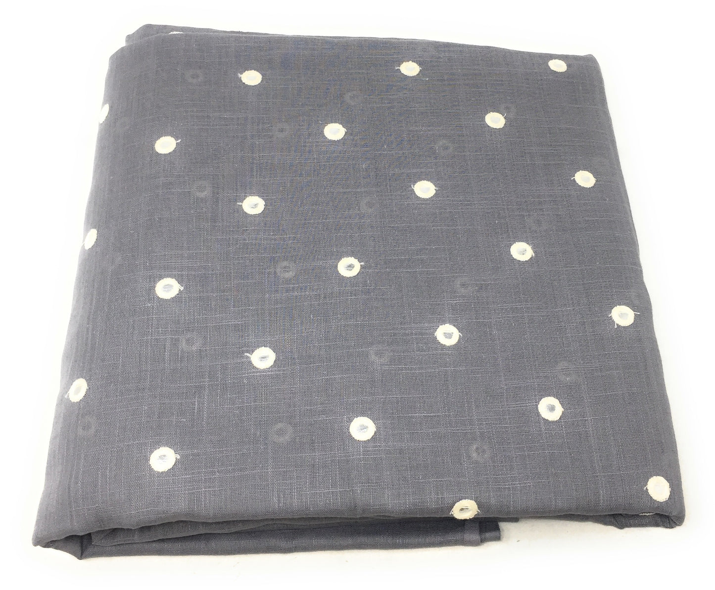 Mirror Work Cloth In Pure Cotton In Grey (Silver Foil Mirror)