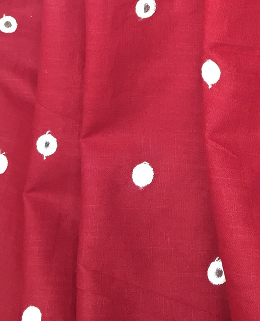 cotton mirror embroidery by the meter yard