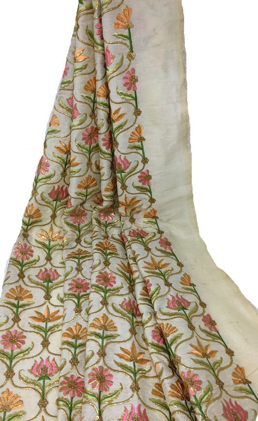 Multicolour Embroidery Cotton Fabric