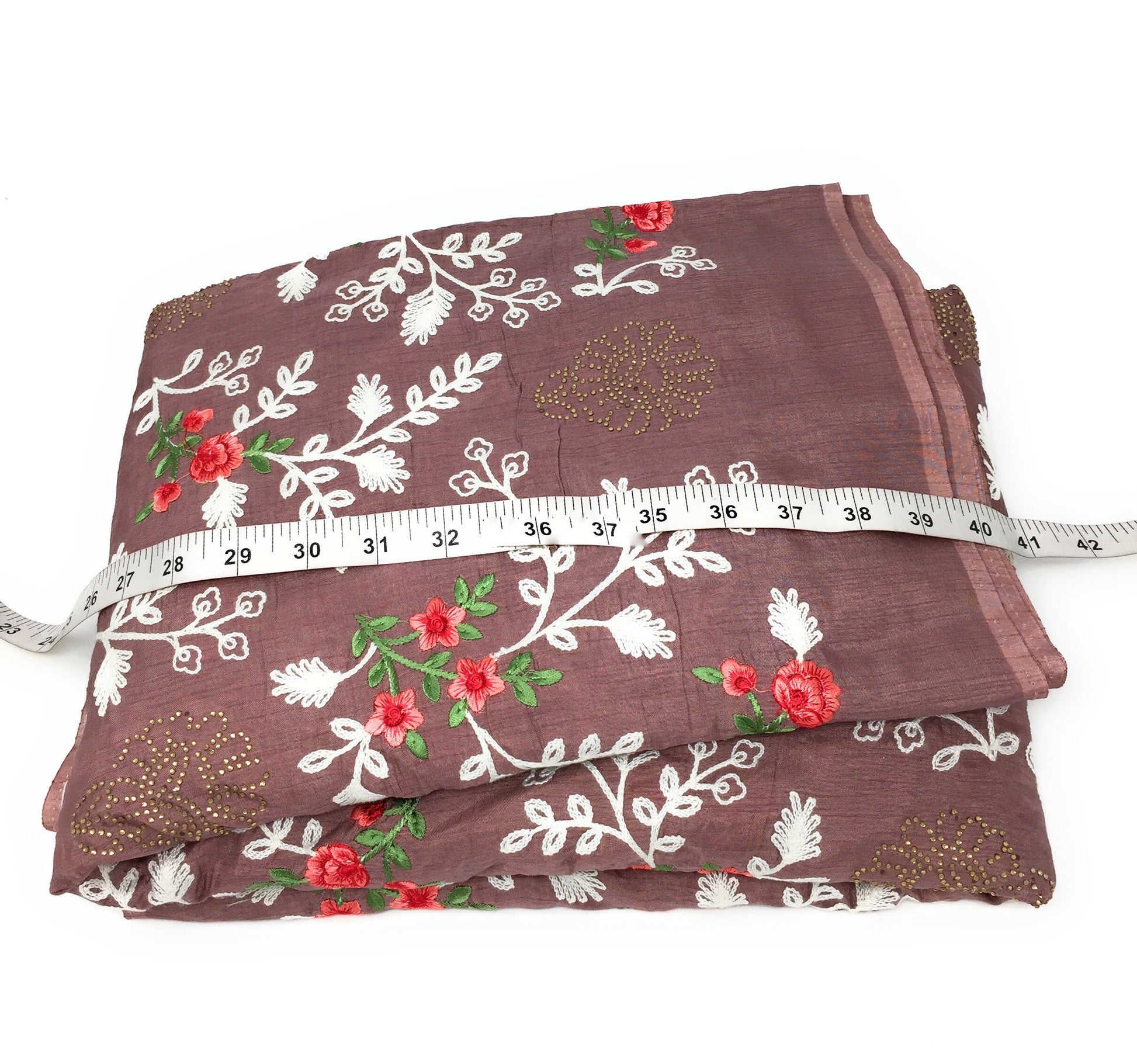 floral embroidered fabric