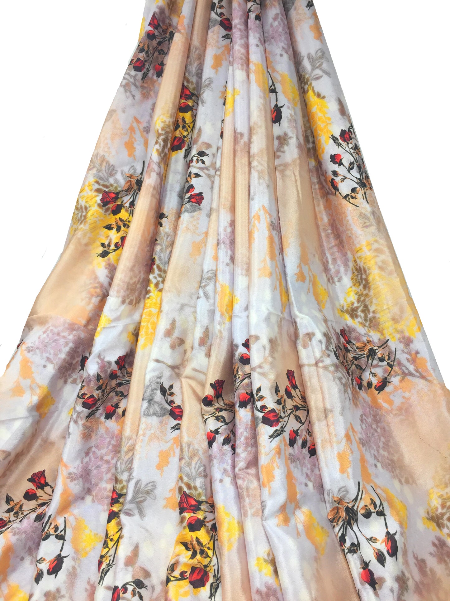 Multicolour Multi Indian Print Modal Satin Fabric