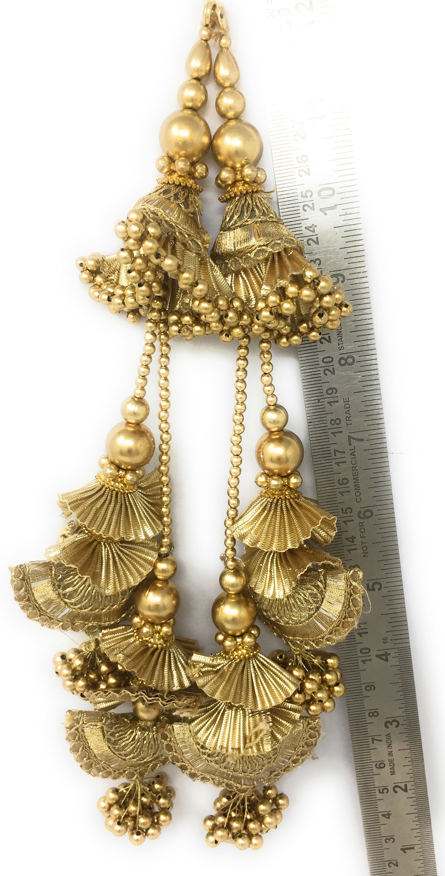 Gold tassels in blouse - Set of 2