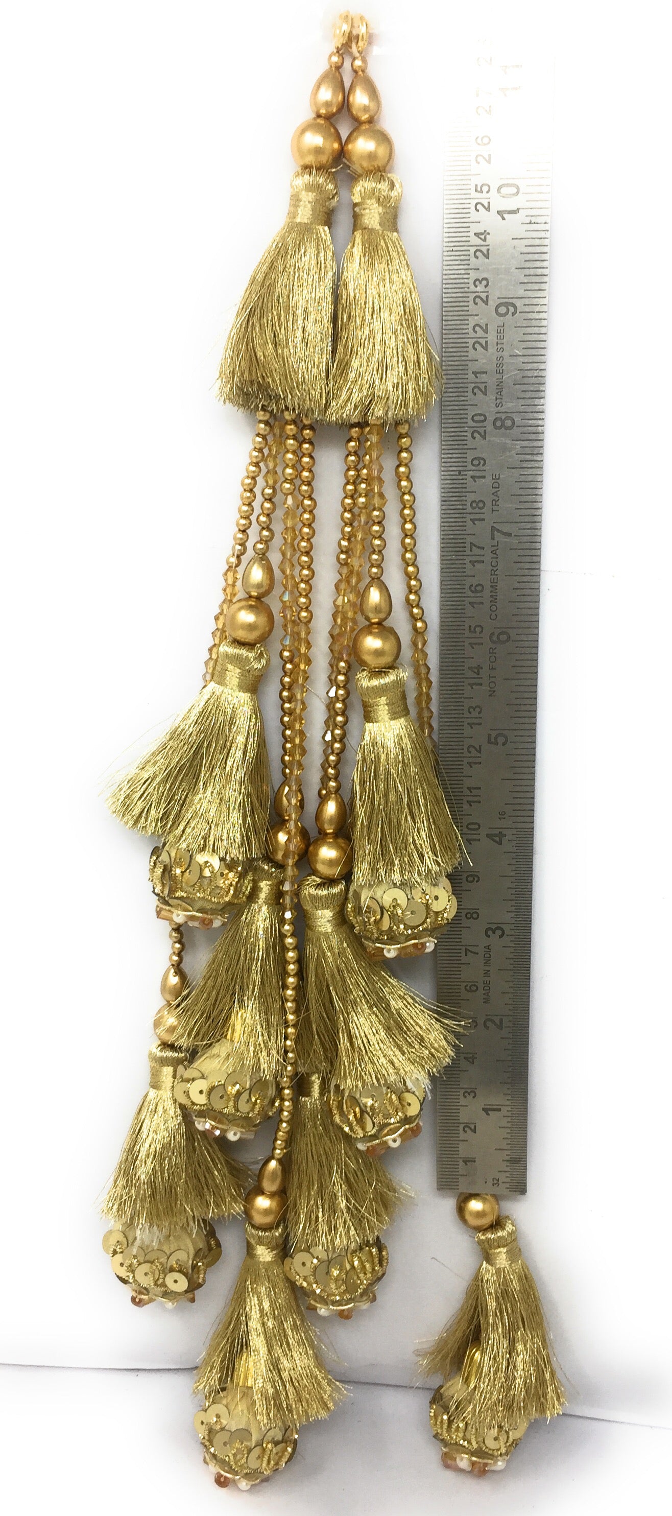 Gold tassels in lehenga - Set of 2