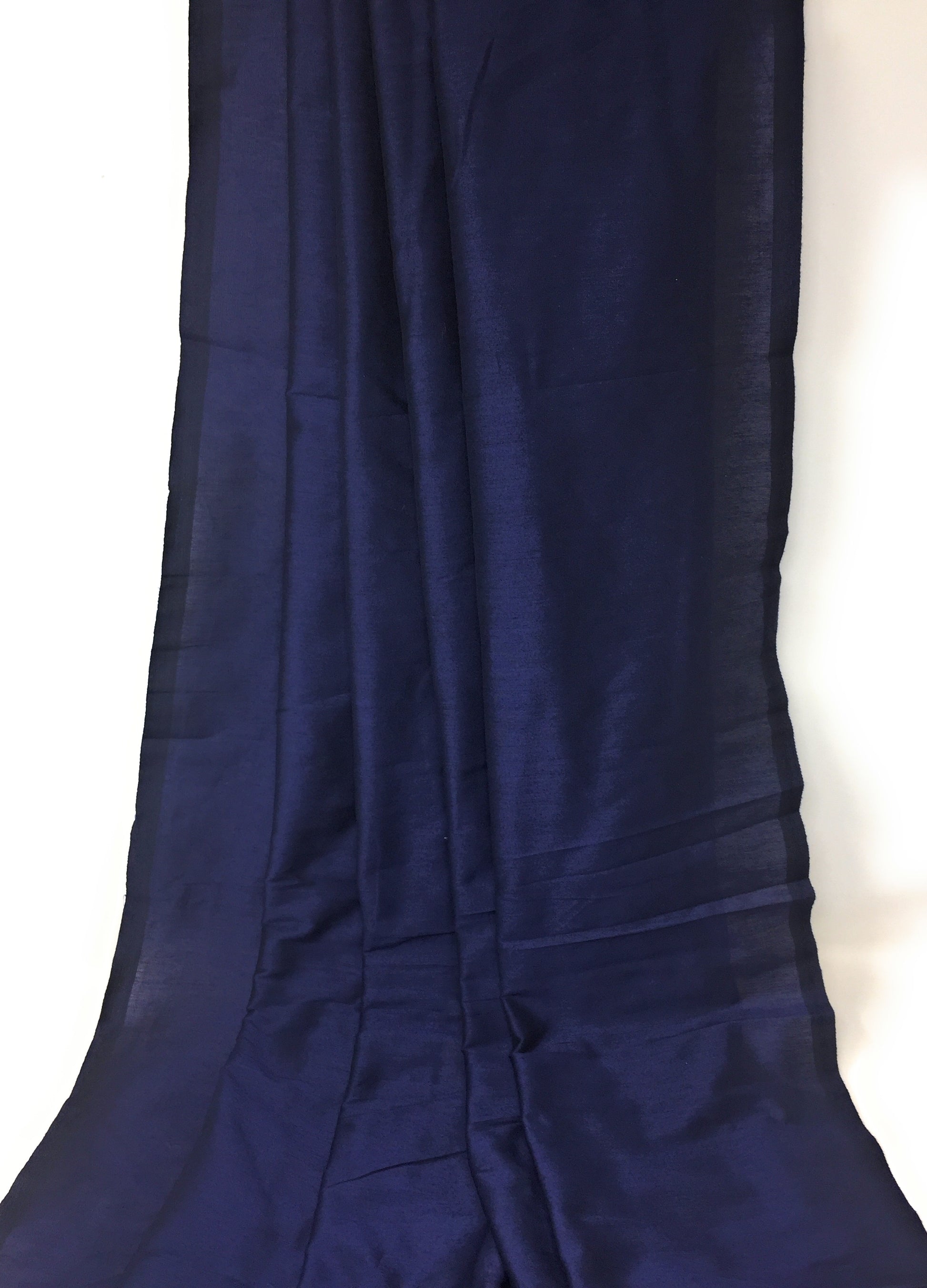 cotton silk cloth Navy Blue