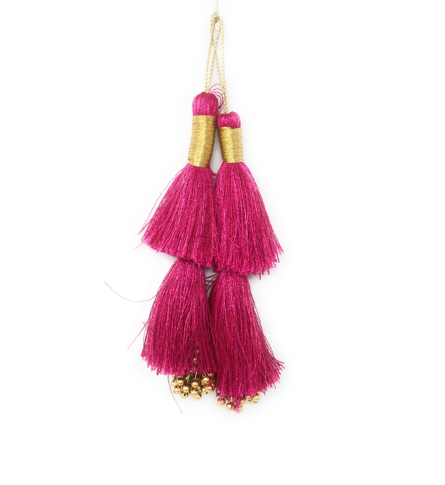 Blouse Latkan Tassel Pink - Set of 2
