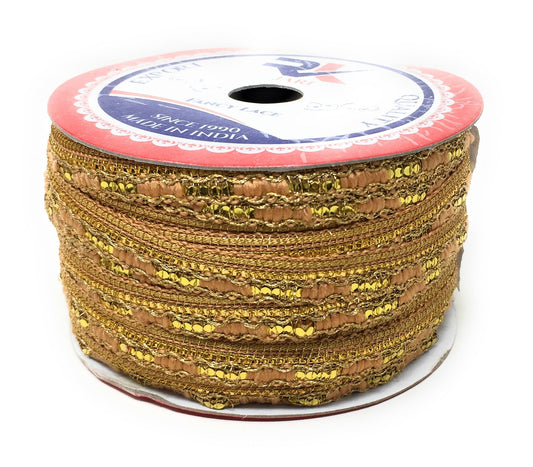 Multi colour Beaded Embroidered Saree Border Trim - 9 Meter Roll