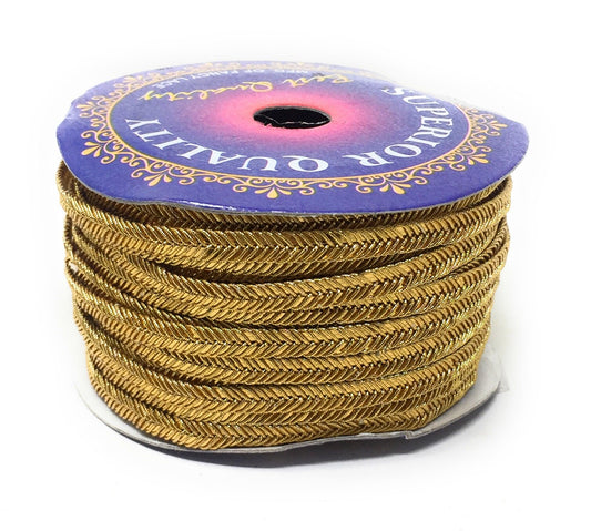 Silver Braided Saree Border Trim - 9 Meter Roll