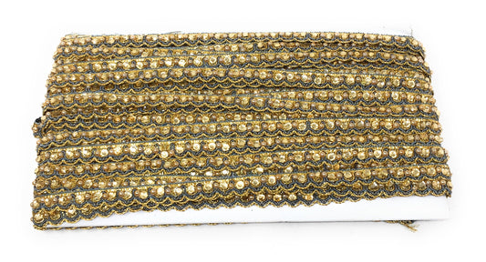 Silver Pearl Beaded Saree Border Trim - 9 Meter Roll