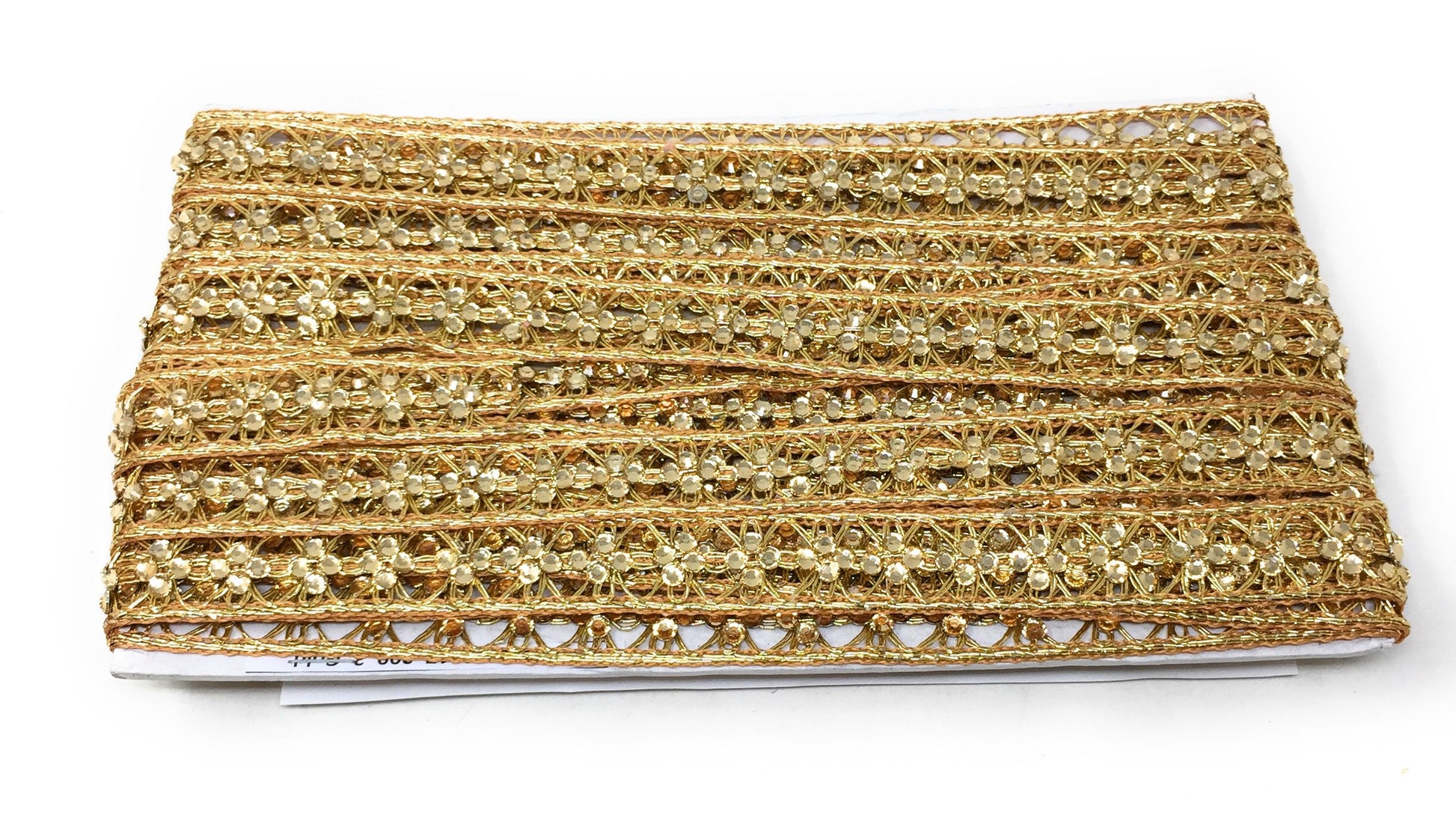 Gold Braided Saree Border Trim - 9 Meter Roll